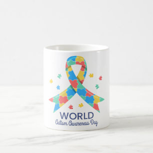 Caneca De Café Dia Mundial da Consciência do Autismo