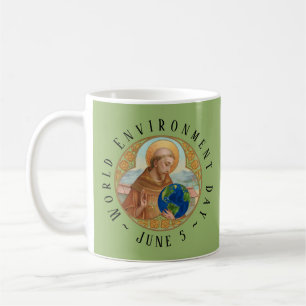 Caneca De Café Dia Mundial do Meio Ambiente e São Francisco de As