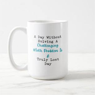Caneca De Café Dia Perdido Sem Resolver Problema Matemático Desaf