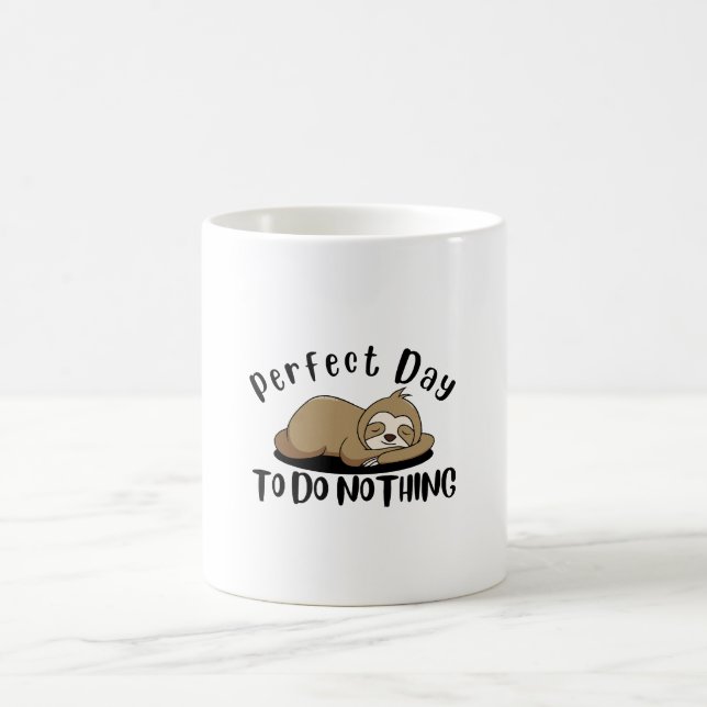Caneca De Café Dia Perfeito Para Não Fazer Nada (Centro)