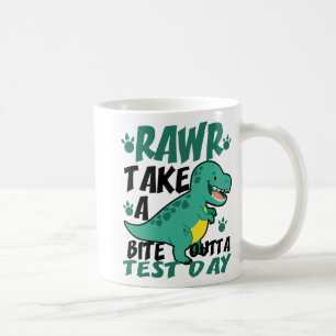 Caneca De Café Dia T-rex Estudante Engraçado Professor Dinossauro