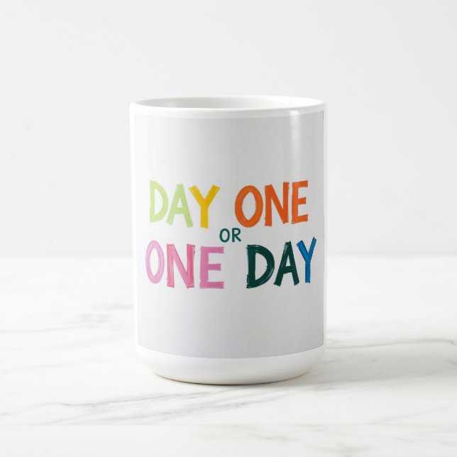 Caneca De Café Dia Um ou Um (Centro)