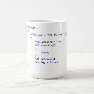 Caneca De Café Dia útil infinito quando laço