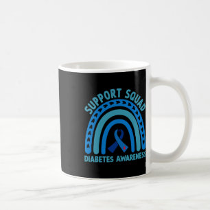 Caneca De Café Diabetes Azul Suporte à Diabetes Esquadrão Sensibi