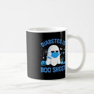 Caneca De Café Diabetes é consciência de Cinza azul