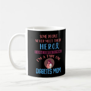 Caneca De Café Diabetes Mãe Consciência Infantil Diabética