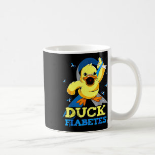 Caneca De Café Diabetes Sensibiliza Pato Fíabetes Para Mulheres