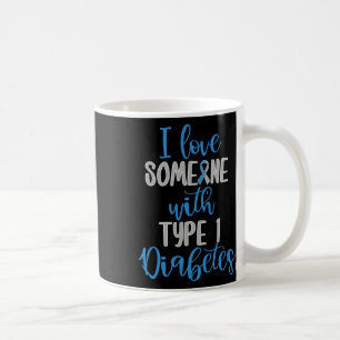 Caneca De Café Diabetes Tipo 1 Adoram Diabetes Juvenis Azul Aware