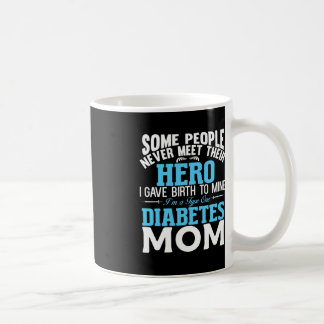Caneca De Café Diabetes Tipo 1 Mãe Mãe Mãe T1D Sensibilização Dia