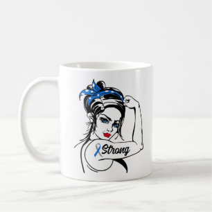 Caneca De Café Diabetes Tipo 1 Sensibilização Forte Rosie Mãe