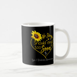 Caneca De Café Diabetes Tipo 1 Sensibilização Nenhuma História De
