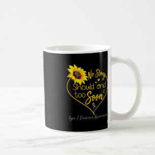 Caneca De Café Diabetes Tipo 1 Sensibilização Nenhuma História De