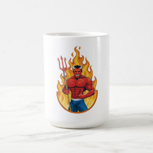 Caneca De Café Diabo com tridente