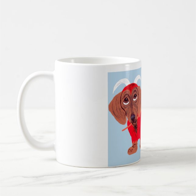 Caneca De Café Diabo Dachshund (Esquerda)
