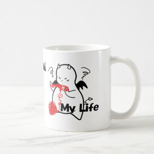 Caneca De Café Diabo tímido e bonito em Maze &