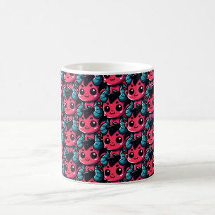 Caneca De Café Diabo Vermelho Jogador - Cartoon, Personagem, Verm
