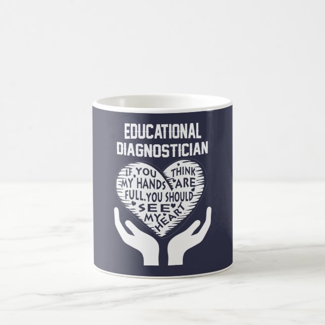 Caneca De Café Diagnosticador educacional (Centro)