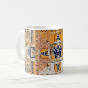 Caneca De Café Diagrama Cósmico de Mandala para a Meditação