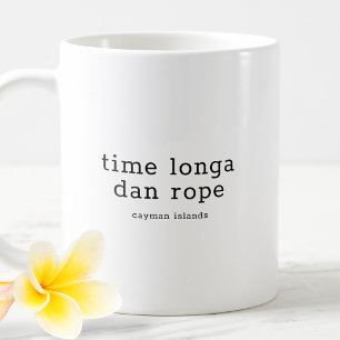 Caneca De Café Dialeto Caimenense Divertido Tempo Longa Dan Corda