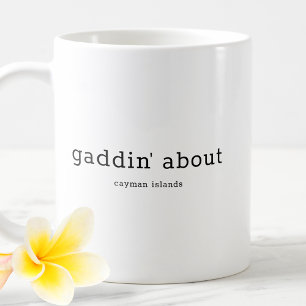 Caneca De Café Dialeto das Ilhas Cayman Dialect Gaddin