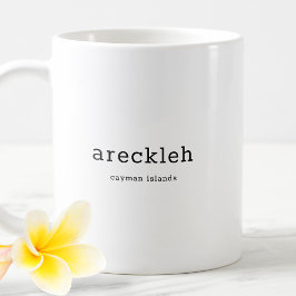 Caneca De Café Dialeto das Ilhas Cayman Engraçado Areckleh