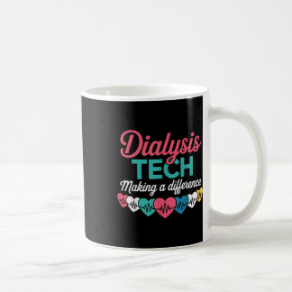 Caneca De Café Dialysis Tech Making A Difference Technician Heart