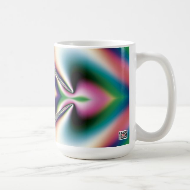 Caneca De Café Diamante Arco-íris (Direita)