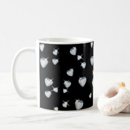 Caneca De Café Diamantes do Coração Sparkle