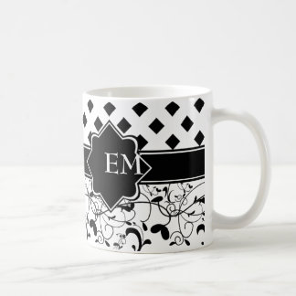Caneca De Café Diamantes Vitorianos, Preto-Preto