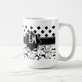 Caneca De Café Diamantes Vitorianos, Preto-Preto