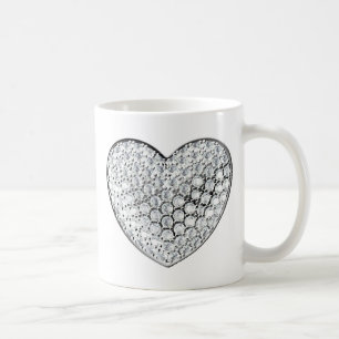 Caneca De Café Diamond Heart
