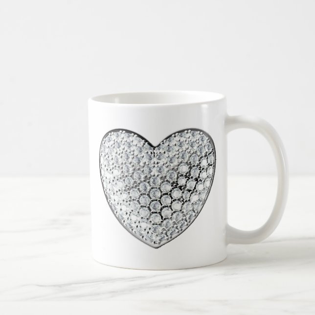 Caneca De Café Diamond Heart (Direita)