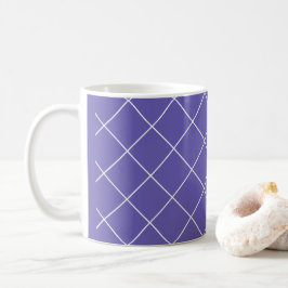 Caneca De Café Diamond Pattern roxo