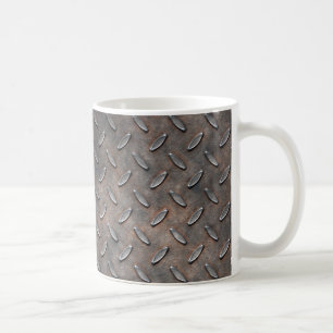 Caneca De Café Diamond Plate 5A-5B Opções de Mugs