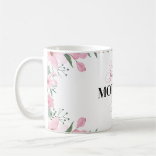 Caneca De Café Dias de as mães Florais - Um Bonito Presente para 