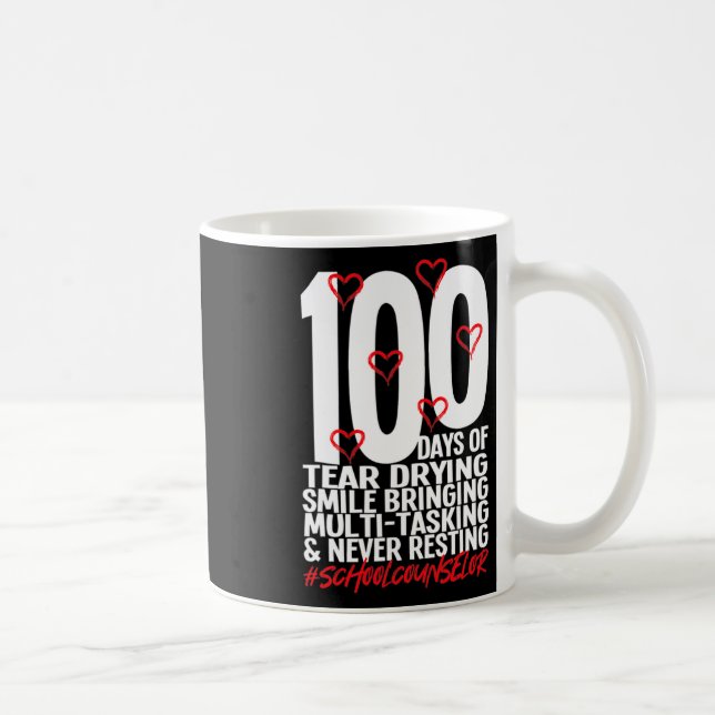 Caneca De Café Dias De Conselheiro Escolar 100º Dia Da Escola (Direita)