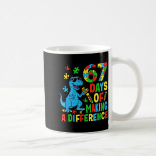Caneca De Café Dias De Fazer A Diferença Dinossauro Autismo Profe
