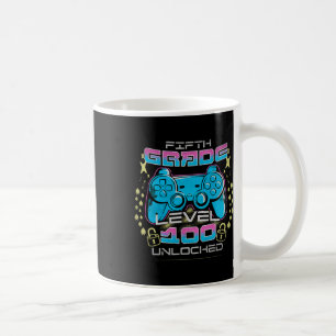 Caneca De Café Dias de Jogo de Vídeo Desbloqueado do Nível 5 da E