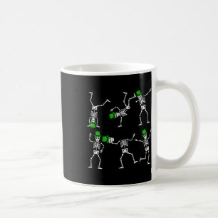 Caneca De Café Dias de São Patrícios Meninos Dançando Esqueleto H