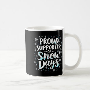 Caneca De Café Dias Divertidos de Neve Professor Aluno Inverno Ne