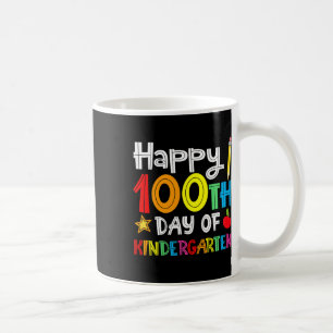 Caneca De Café Dias Do Jardim De Infância - Feliz 100º Dia Da Esc