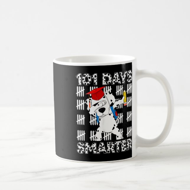 Caneca De Café Dias Mais Inteligentes Felizes 100º Dia Da Escola  (Direita)