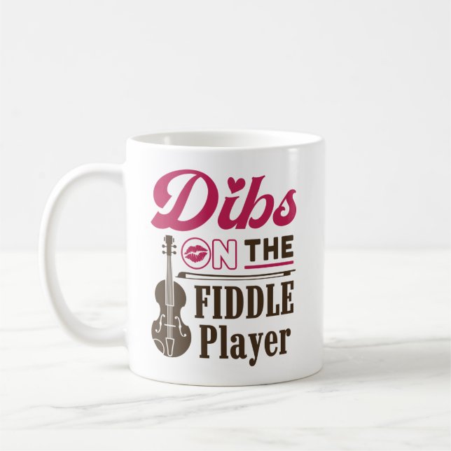 Caneca De Café Dibs no Namorada do Fiddler Player Fiddler Wife (Esquerda)
