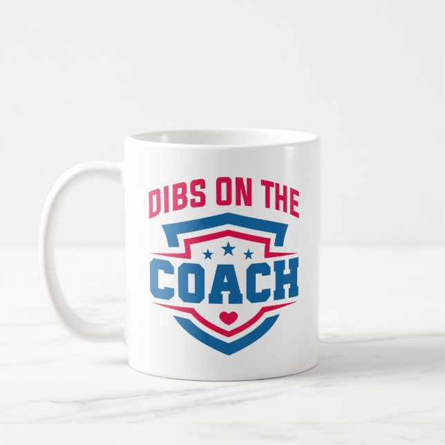 Caneca De Café Dibs No Treinador (Esquerda)