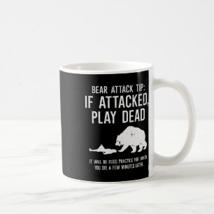 Caneca De Café Dica de Ataque de Urso de Acampamento Engraçado Ca