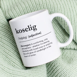 Caneca De Café Dicionário de Palavras Norueguês de Definição Kose