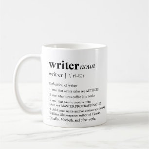 Caneca De Café Dicionário personalizado divertimento do escritor