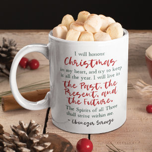 Caneca De Café Dickens A Christmas Carol Scrooge Cita Vitoriano