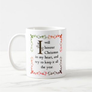 Caneca De Café Dickens Um Natal Carol Cozy Vintage Victorian