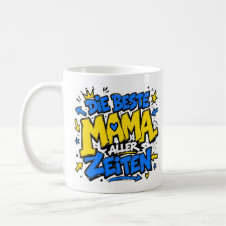 Caneca De Café die beste mama aller zeiten graffiti 6